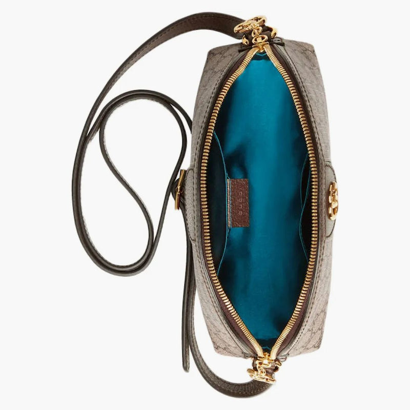 Gucci Ophidia Gg Web Shoulder Small Beige