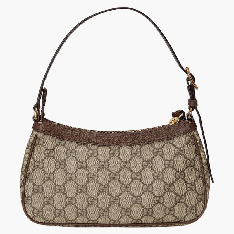Bolso de Ophidia Gucci pequeño gg beige supremo/ébano