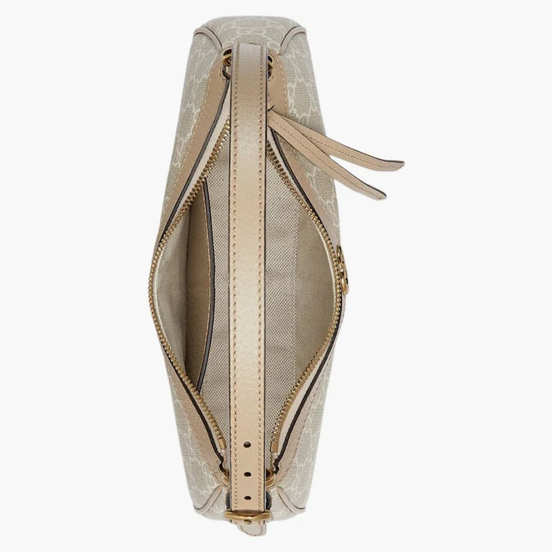 Gucci Ophidia handväska liten GG Supreme Beige/White