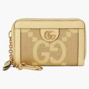 Gucci Ophidia Jumbo GG Card Case Beige/Banana