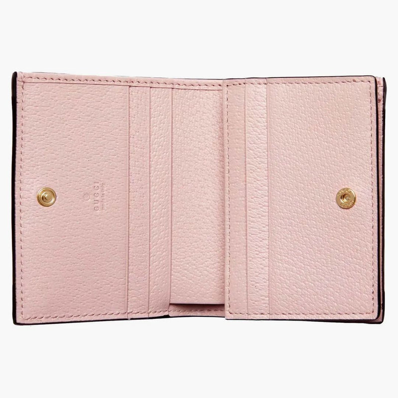 Gucci Ophidia Jumbo GG Card Case Beige/Light Pink