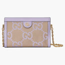 Gucci Ophidia Jumbo Gg Small Shoulder Bag Camel/lilac