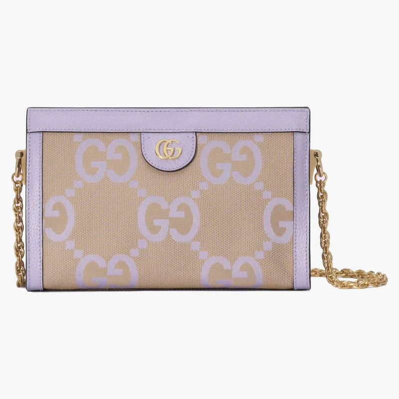 Gucci Ophidia Jumbo GG Piccola spalla Cammello/Lilla