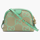 Gucci Ophidia Jumbo GG Piccola spalla Cammello/menta