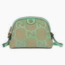 Gucci Ophidia Jumbo GG Piccola spalla Cammello/menta