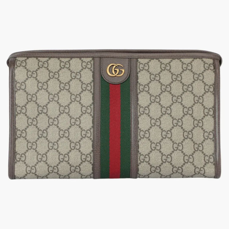 Gucci Ophidia Pouch Beige/Brown