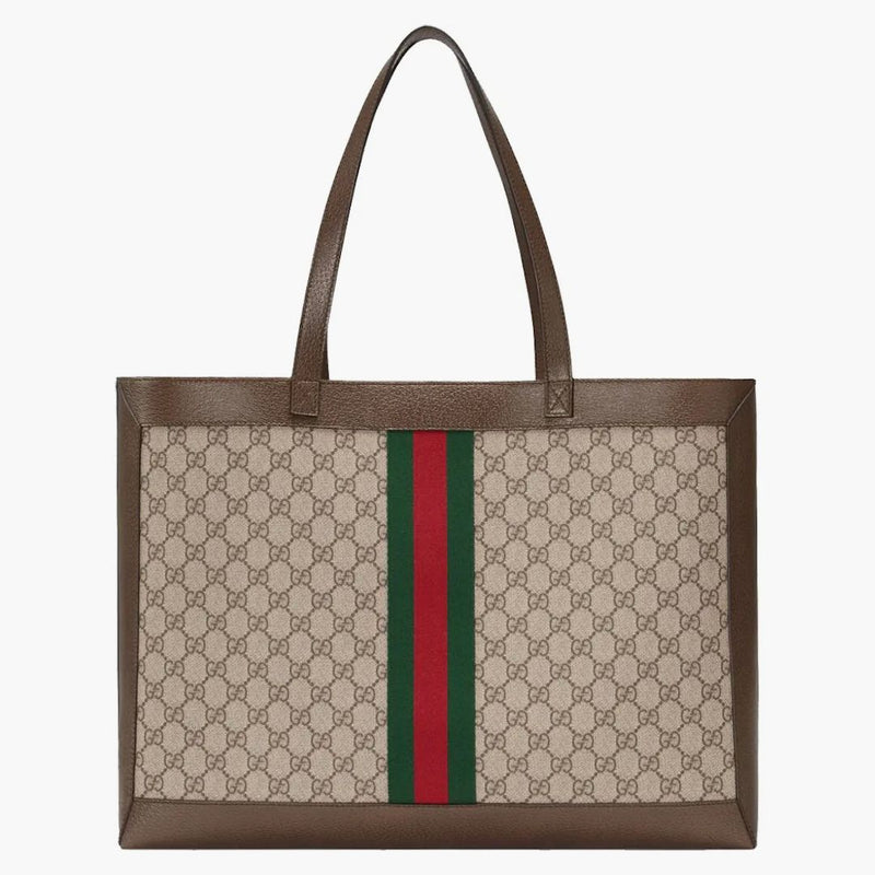 Gucci Ophidia Soft GG Supreme Medium Tote Beige/Ebony