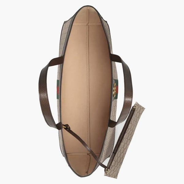 Gucci Ophidia Soft GG Supreme Medium Tote Beige/Ebony