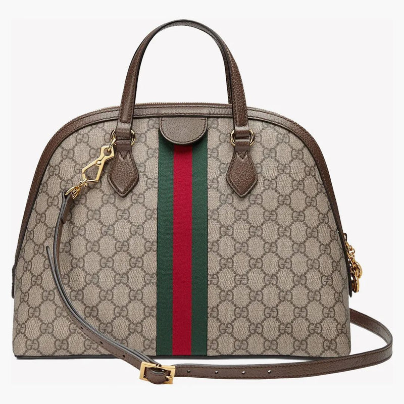 Gucci Ophidia topphandtag GG Supreme Medium Beige/Ebony