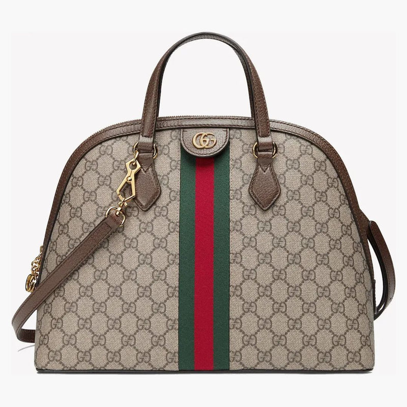 Gucci Ophidia topphandtag GG Supreme Medium Beige/Ebony