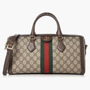 GUCCI OPHIDIA Top Handle GG Supreme Web Medium Brown