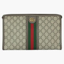 Gucci Ophidia Zipped Pouch Beige/Ebony