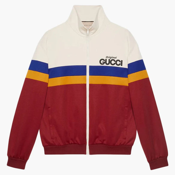Gucci Original Gucci Print Jersey Jacket Magenta/ivory