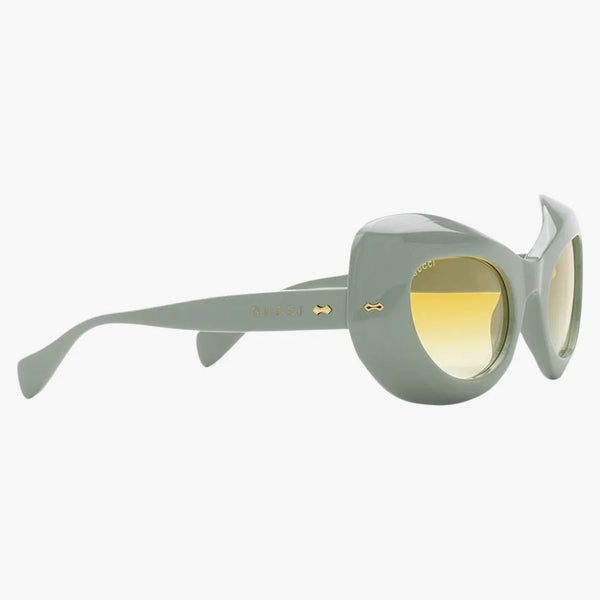 Omplani da sole a cornice ovale Gucci (gradiente giallo (663785 J0740 3972)