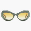 Omplani da sole a cornice ovale Gucci (gradiente giallo (663785 J0740 3972)