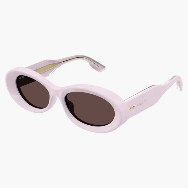 Occhiali da sole a cornice ovale Gucci Light/Brown (GG1527S-003-FRI)