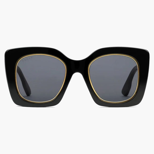 Gucci Overtize Square Sunchasses Black (691318 J0740 1012)
