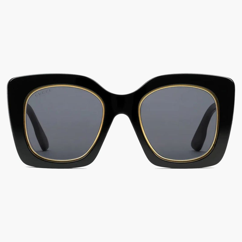 Gucci Overtize Square Sunchasses Black (691318 J0740 1012)
