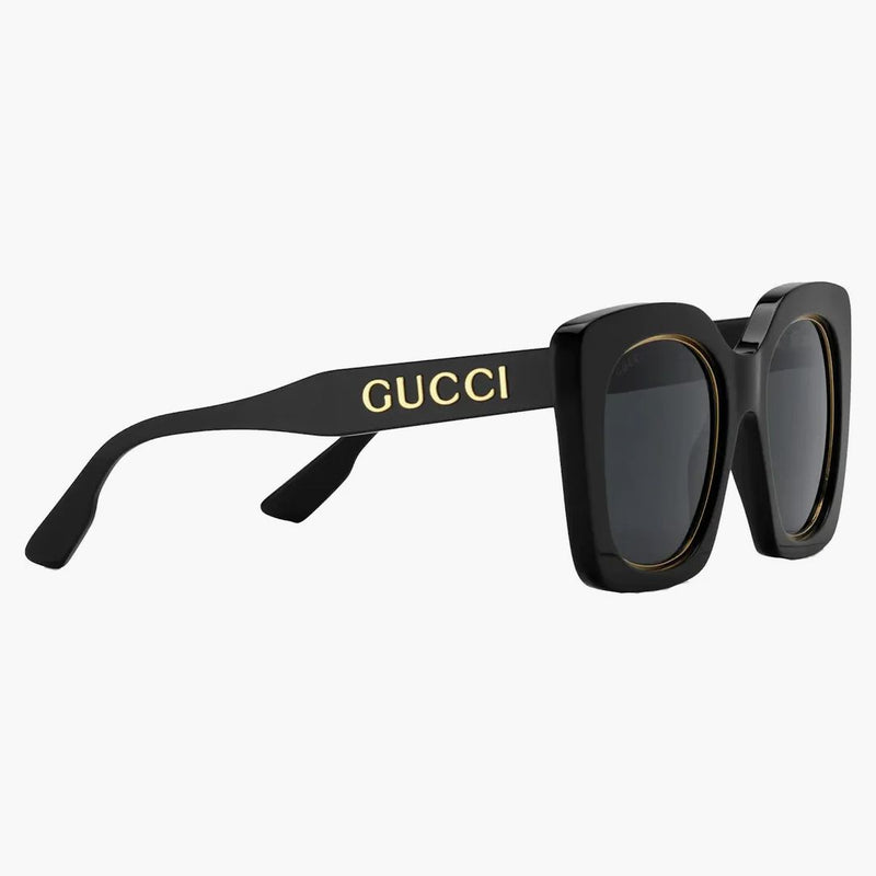 Gucci Overtize Square Sunchasses Black (691318 J0740 1012)