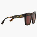 Gucci Oversize Square Frame Sunglasses Tortoiseshell (691318 J0740 2323)