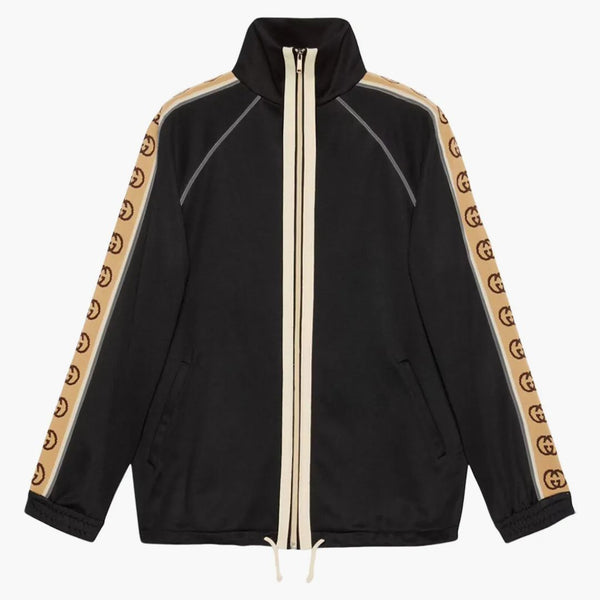 Gucci Oversize Technical Jersey Jacket Black