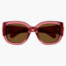 Gucci Oversized Square Sunglasses Red/Brown (GG1599SA-003)