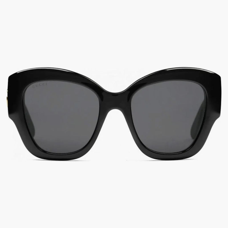 Gucci nadměrné sluneční brýle černé (GG0808S-001-FRI)