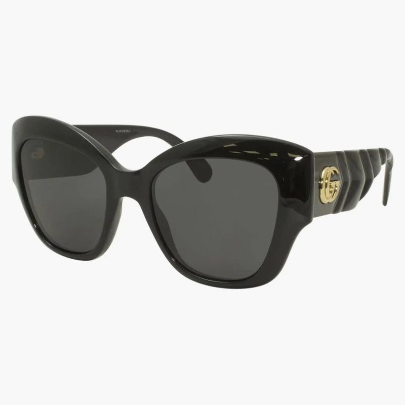 Gucci nadměrné sluneční brýle černé (GG0808S-001-FRI)