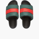 Gucci polstrovaná webová skluzavka červená zelená