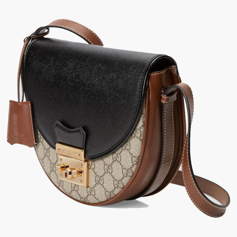 Gucci Padlock GG Supreme Shoulder Bag Brown/Black