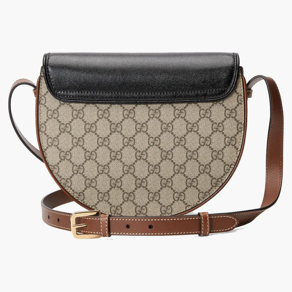 GUCCI PADLOCK GG Nejvyšší taška na rameno hnědá/černá