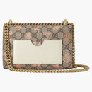 Gucci Padlock Shoulder Bag GG Supreme Strawberry Print Beige/Ebony/Metallic Cherry