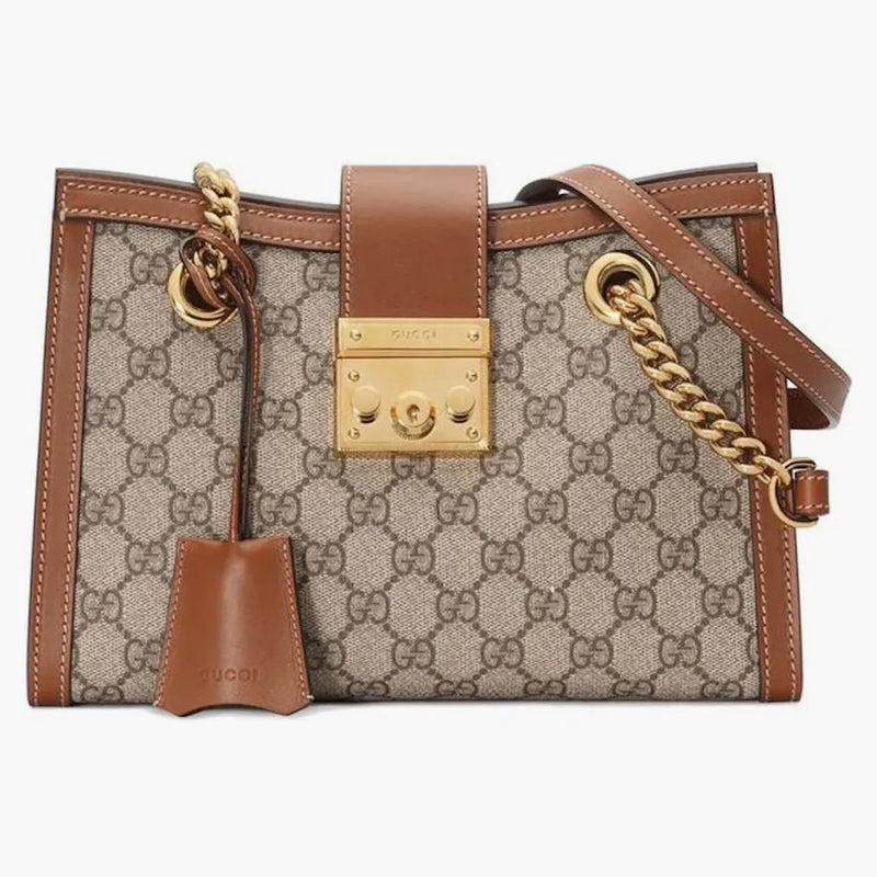 Gucci Padlock Tote Brown