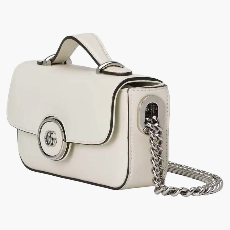 Gucci Petite GG Mini Bag White