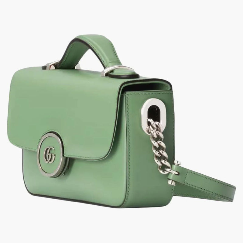 Gucci petite gg mini bolso de hombro verde claro