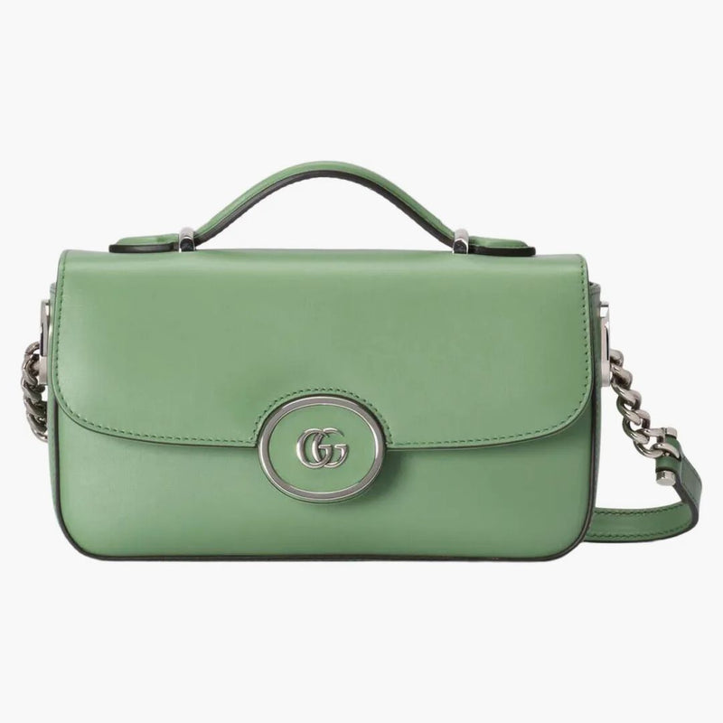 Gucci petite gg mini bolso de hombro verde claro