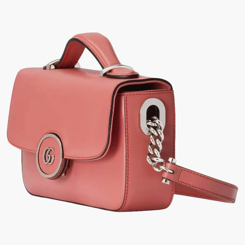 Gucci Petite GG Mini ramenní taška růžová