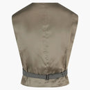 Gucci Plaid Tailored Vest Dark Gray