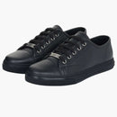 Cuero de placa de Gucci Low Negro