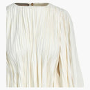 Gucci plisse s dlouhým rukávem bílé