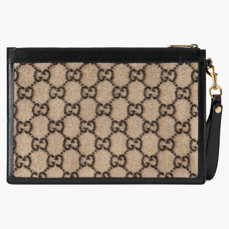 Pouch Gucci 6 slot gg lana beige/ebano