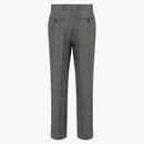 Gucci Prince of Wales Tailored Trousers Gray Beige