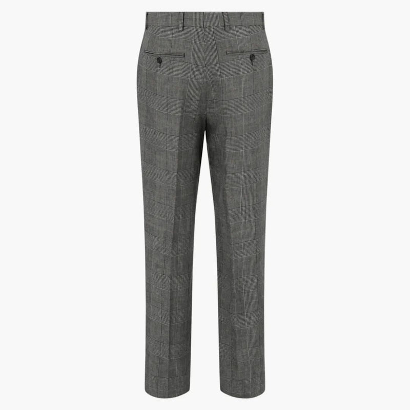 Gucci Prince Of Wales Tailored Trousers Grey Beige