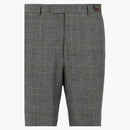 Gucci Prince of Wales Tailored Trousers Gray Beige
