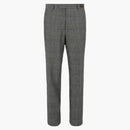 Gucci Prince of Wales Tailored Trousers Gray Beige