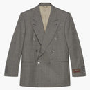 Gucci Prince of Wales Wool Formal Jacket Black/Brown