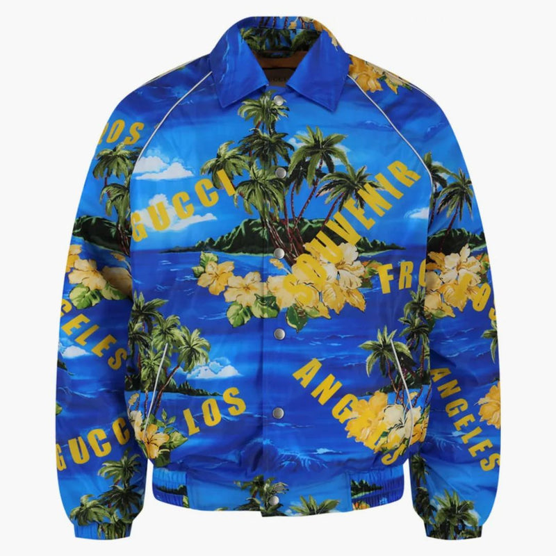 Gucci Printed Nylon Jacket Multi