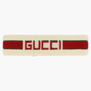 Gucci Queen Elastic Headband Ivory/Dark Green