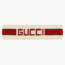 Gucci Queen Elastic Headband Ivory/Dark Green