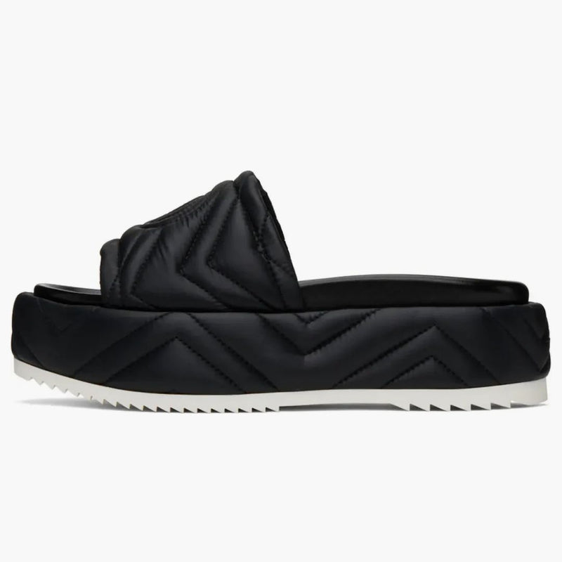 Gucci Quilded Angelina Platform 55 mm Sandal Black (Women's)